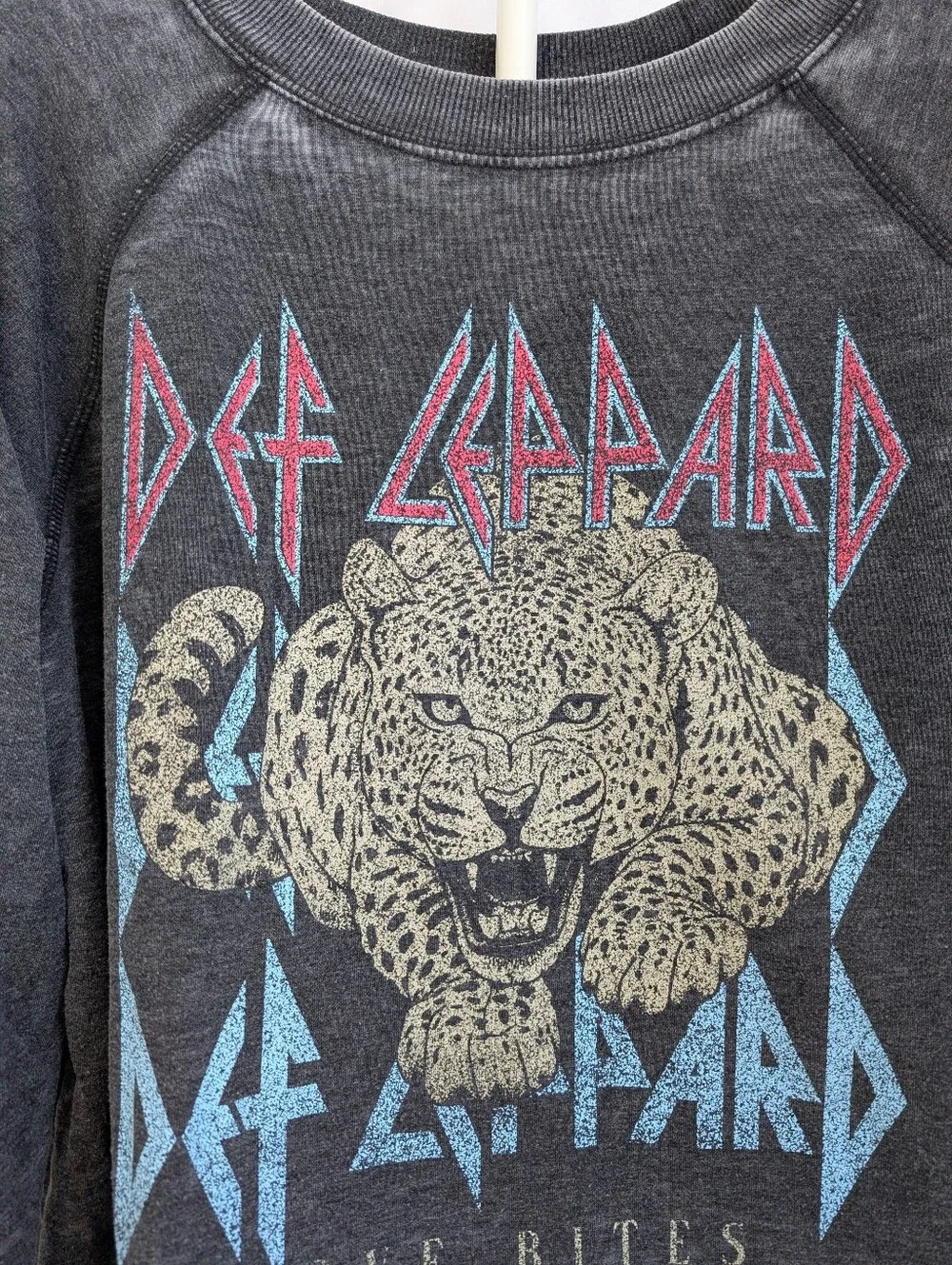 ⚡ Recycled Karma Def Leppard "Love Bites" Graphic Sweatshirt 🖤 - Picture 8 of 13